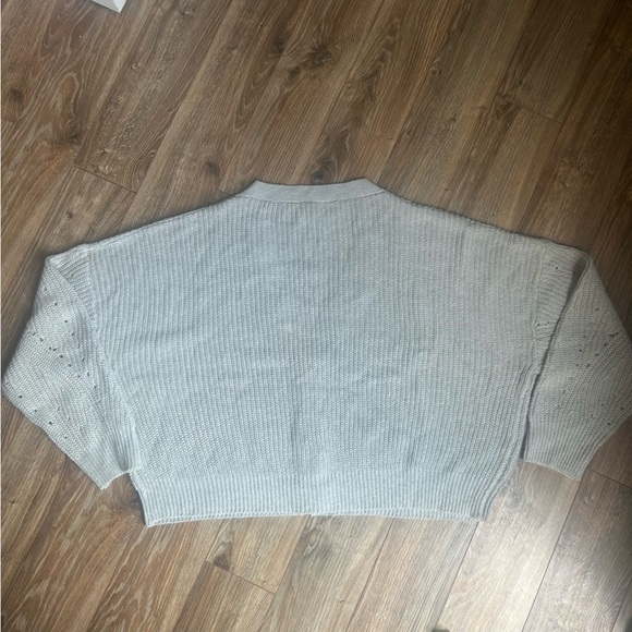 Line & Dot Cream Button-Up Cardigan Women’s XL - Picture 9 of 10